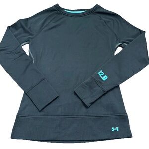 Under Armour Womens Medium ColdGear Base 2.0 Long Sleeve Top Black Thermal Layer